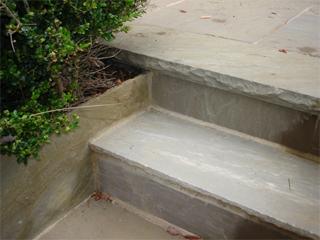 Slate steps.